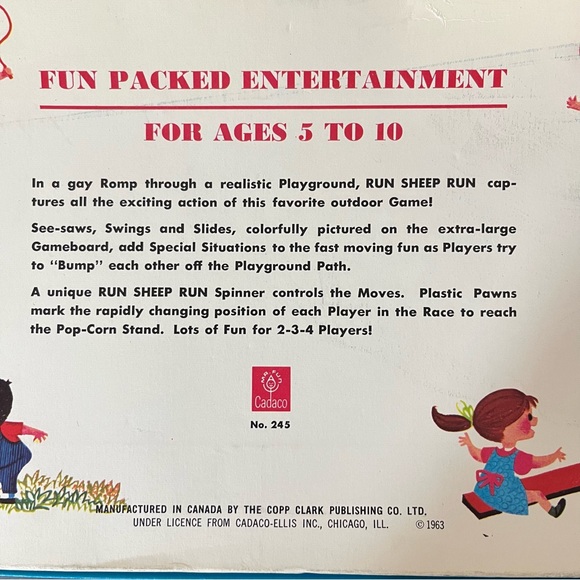 Vintage The Game of Run Sheep Run! By Mr. Fun Cadaco Ellis 1963 - Picture 10 of 13